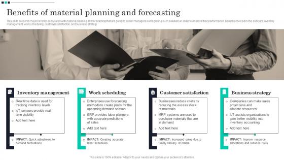 Benefits Of Material Planning And Forecasting Strategic Guide For Material