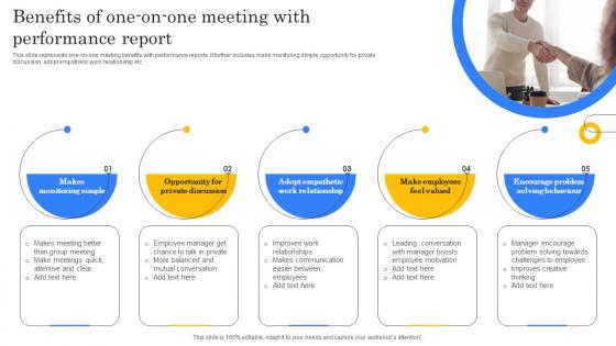 Benefits Of One On One Meeting With Performance Report