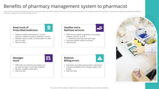 Benefits Of Pharmacy Management System To Pharmacist