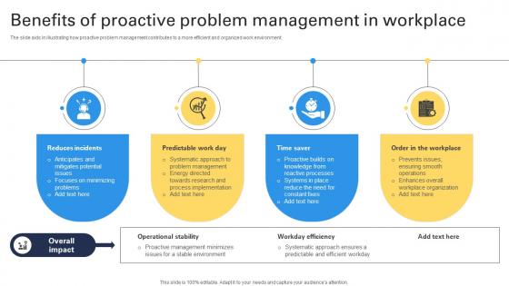 Benefits Of Proactive Problem Management In Workplace