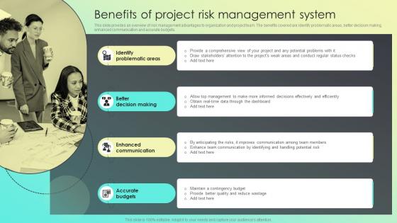 Benefits Of Project Risk Management System Strategies For Effective Risk Mitigation