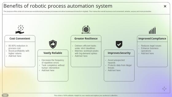 Benefits Of Robotic Process Automation System