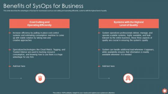 Benefits Of Sysops For Business Ppt Powerpoint Presentation Summary Graphics Example
