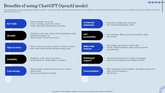 Benefits Of Using ChatGPT OpenAI ChatGPT Integration Into Web Applications
