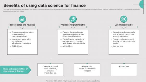 Benefits Of Using Data Science For Finance