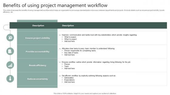 Benefits Of Using Project Management Workflow