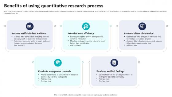Benefits Of Using Quantitative Research Process