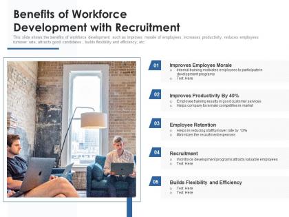 Benefits of workforce development with recruitment