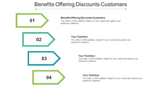 Benefits Offering Discounts Customers Ppt Powerpoint Presentation File Aids Cpb