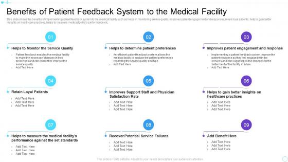 Benefits patient feedback patient satisfaction strategies to enhance brand loyalty