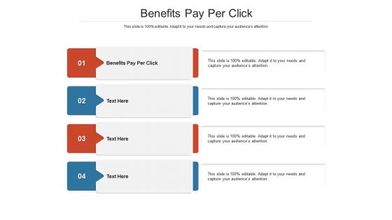 Benefits pay per click ppt powerpoint presentation show summary cpb