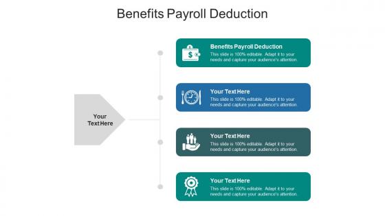 Benefits payroll deduction ppt powerpoint presentation professional clipart images cpb