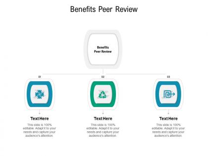 Benefits peer review ppt powerpoint presentation portfolio samples cpb