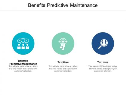 Benefits predictive maintenance ppt powerpoint presentation professional vector cpb