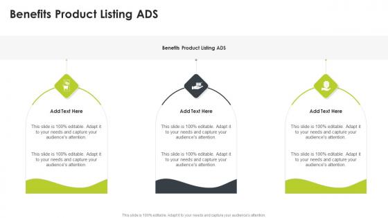 Benefits Product Listing ADS In Powerpoint And Google Slides Cpb