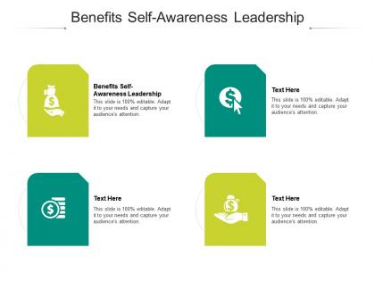 Benefits selfawareness leadership ppt powerpoint presentation diagram lists cpb