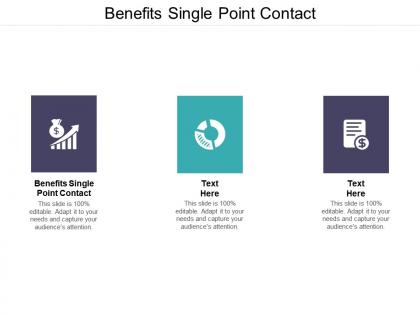 Benefits single point contact ppt powerpoint presentation visuals cpb