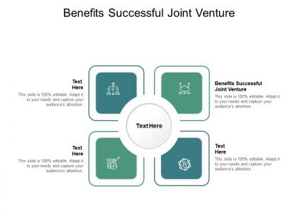 Benefits successful joint venture ppt powerpoint presentation gallery smartart cpb