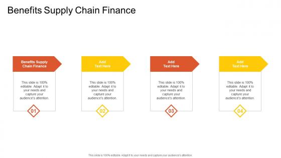 Benefits Supply Chain Finance In Powerpoint And Google Slides Cpb