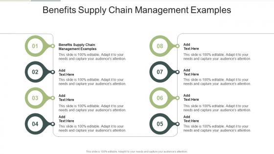 Benefits Supply Chain Management Examples In Powerpoint And Google Slides Cpb