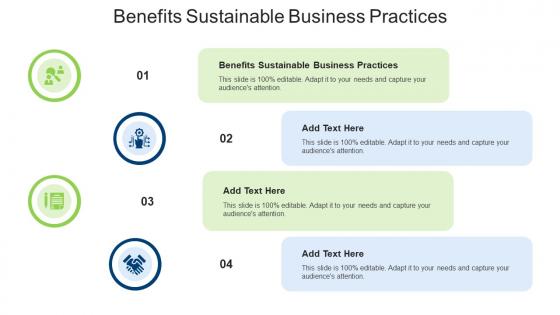 Benefits Sustainable Business Practices In Powerpoint And Google Slides Cpb