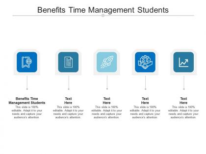 Benefits time management students ppt powerpoint presentation icon cpb