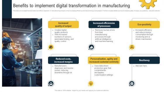 Benefits To Implement Digital Transformation In Manufacturing