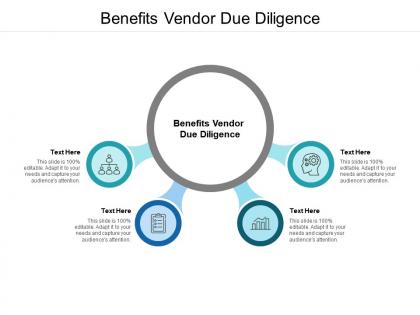 Benefits vendor due diligence ppt powerpoint presentation slides structure cpb