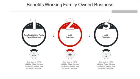 Benefits Working Family Owned Business Ppt Powerpoint Presentation Pictures Cpb