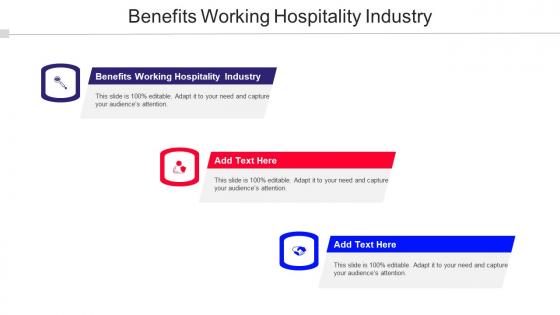 Benefits Working Hospitality Industry Ppt Powerpoint Presentation Infographic Template Cpb