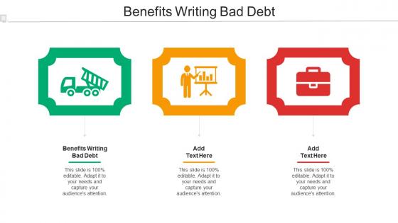 Benefits Writing Bad Debt Ppt Powerpoint Presentation Professional Vector Cpb