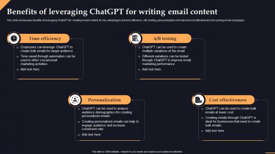 Benefits Writing Email Content Chatgpt Transforming Content Creation With Ai Chatgpt SS