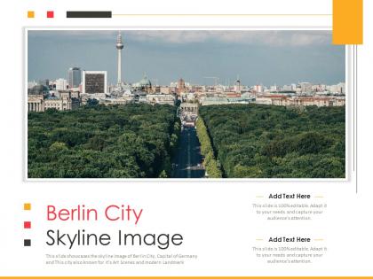 Berlin city skyline image powerpoint presentation ppt template