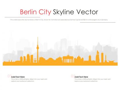 Berlin city skyline vector powerpoint presentation ppt template