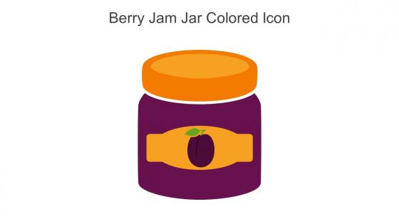 Berry Jam Jar Colored Icon In Powerpoint Pptx Png And Editable Eps Format