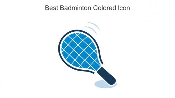 Best Badminton Colored Icon In Powerpoint Pptx Png And Editable Eps Format