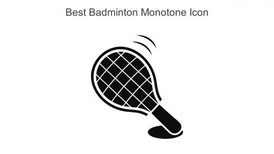 Best Badminton Monotone Icon In Powerpoint Pptx Png And Editable Eps Format
