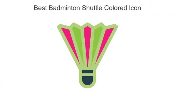 Best Badminton Shuttle Colored Icon In Powerpoint Pptx Png And Editable Eps Format