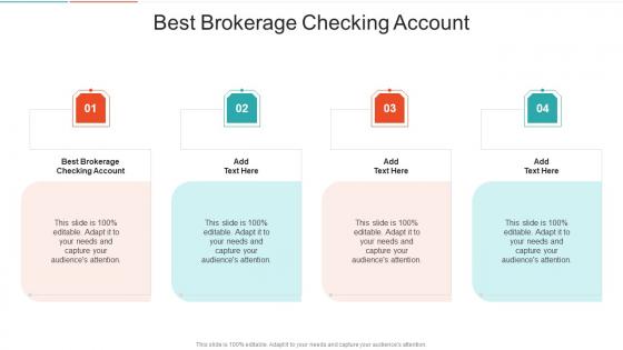 Best Brokerage Checking Account In Powerpoint And Google Slides Cpb