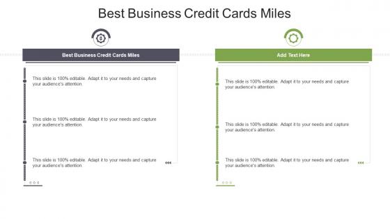 Best Business Credit Cards Miles In Powerpoint And Google Slides Cpb