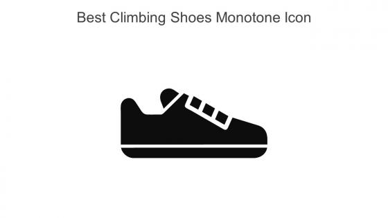 Best Climbing Shoes Monotone Icon In Powerpoint Pptx Png And Editable Eps Format