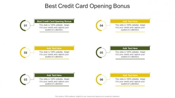 Best Credit Card Opening Bonus In Powerpoint And Google Slides Cpb