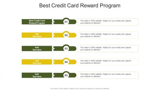 Best Credit Card Reward Program In Powerpoint And Google Slides Cpb