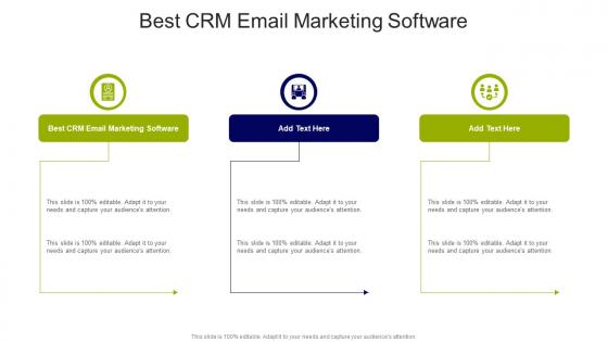 Best CRM Email Marketing Software In Powerpoint And Google Slides Cpb