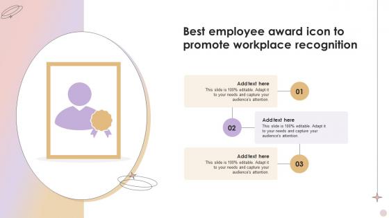 Best Employee Award Icon To Promote Workplace Recognition
