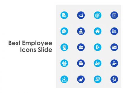 Best employee icons slide ppt powerpoint presentation icon sample