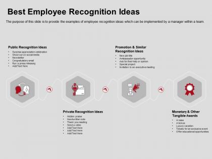 Best employee recognition ideas tangible awards ppt powerpoint presentation example