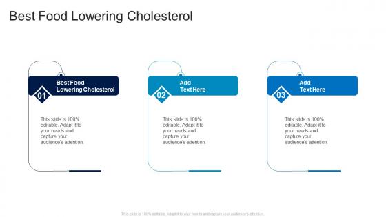 Best Food Lowering Cholesterol In Powerpoint And Google Slides Cpb