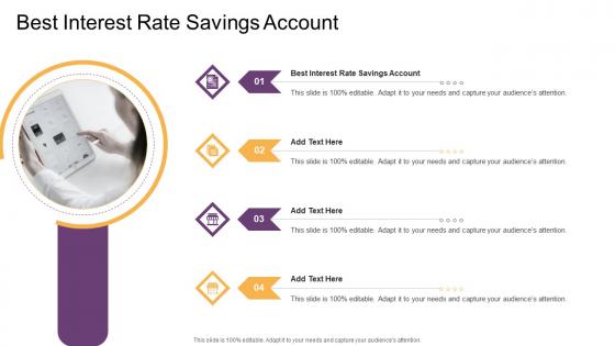 Best Interest Rate Savings Account In Powerpoint And Google Slides Cpb