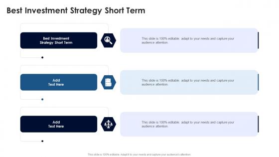 Best Investment Strategy Short Term In Powerpoint And Google Slides Cpb